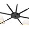 Z-Lite Leila Chandelier, 6-Light, 63 In.W x 10.75 In.H, Matte Black/White Linen 744-63R-MB - alternate 7